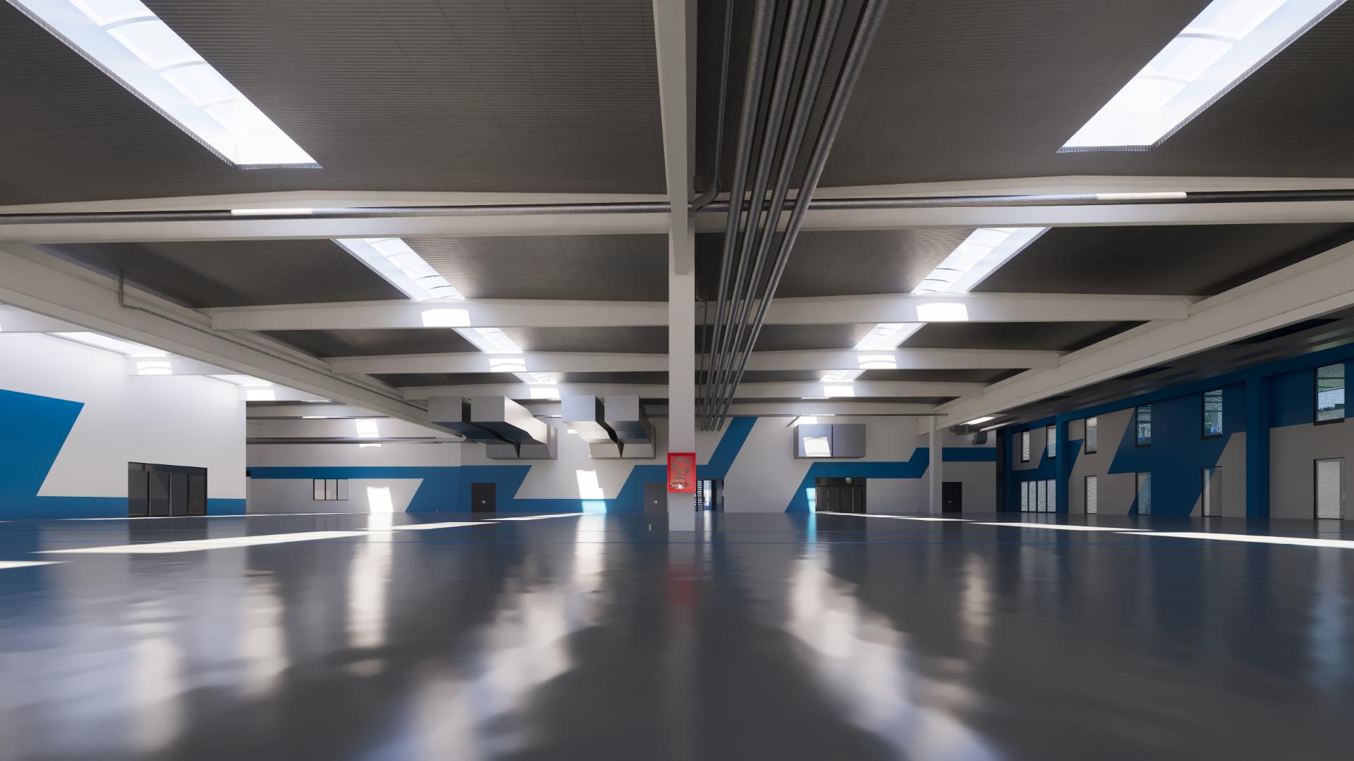 Márkaelemek az üzemi területen (Forrás: BuildEXT)