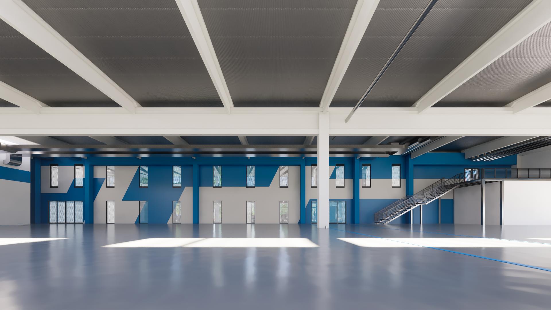 Márkaelemek az üzemi területen (Forrás: BuildEXT)