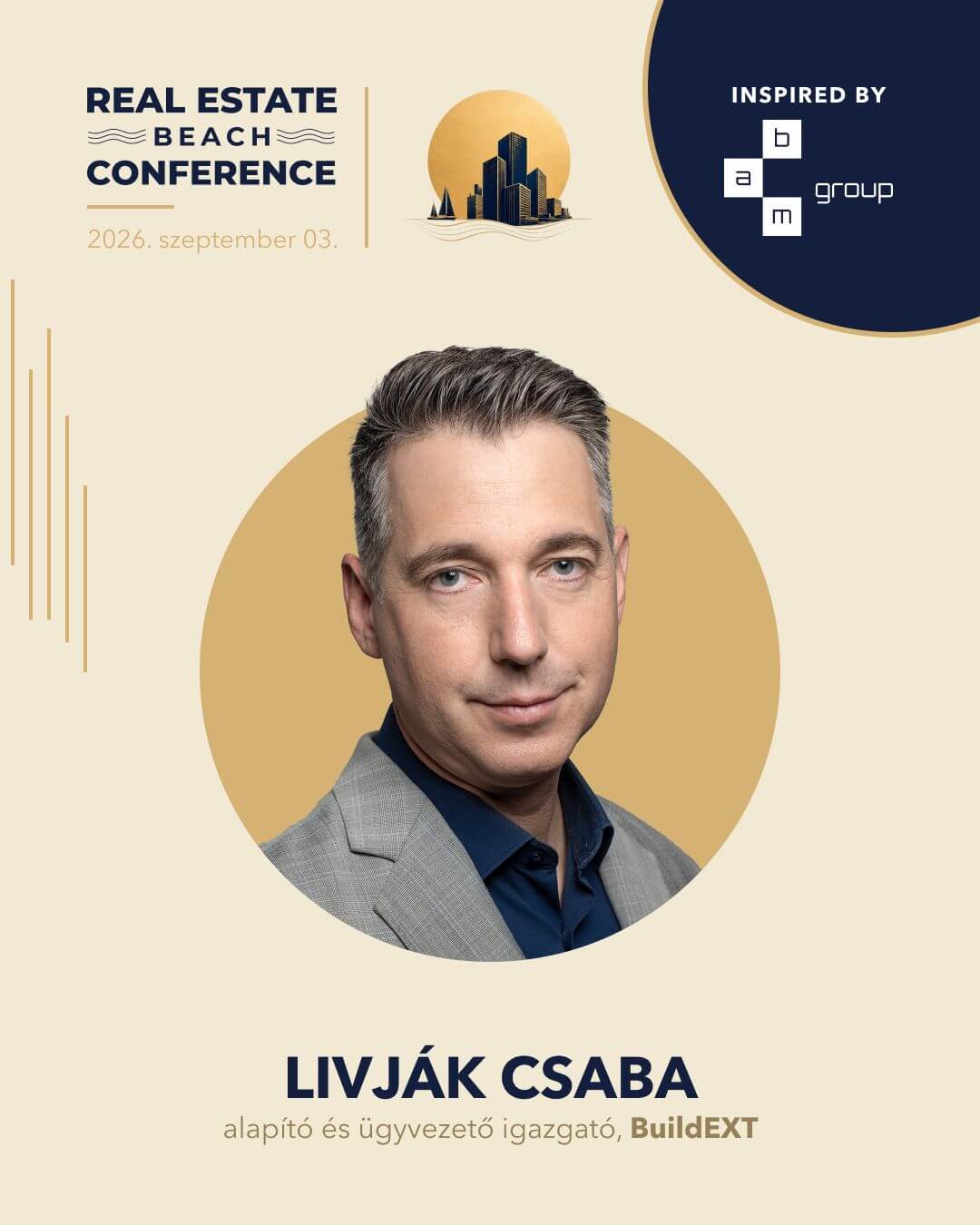 Csaba Livják, founder and CEO of BuildEXT, will speak about the digitization and future of the construction industry at the Real Estate BEACH Conference on September 3.