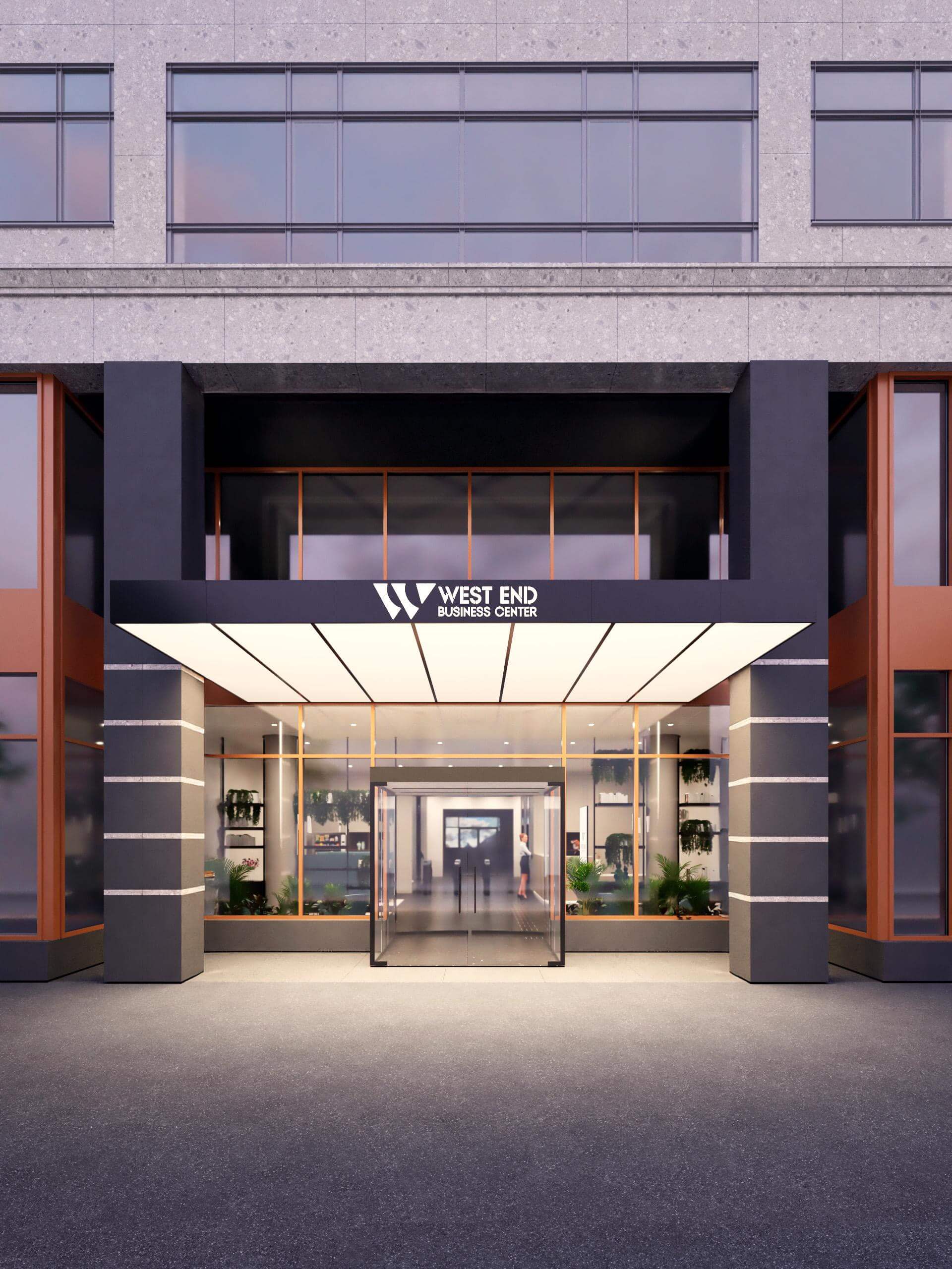 West End Business Center felújítás render