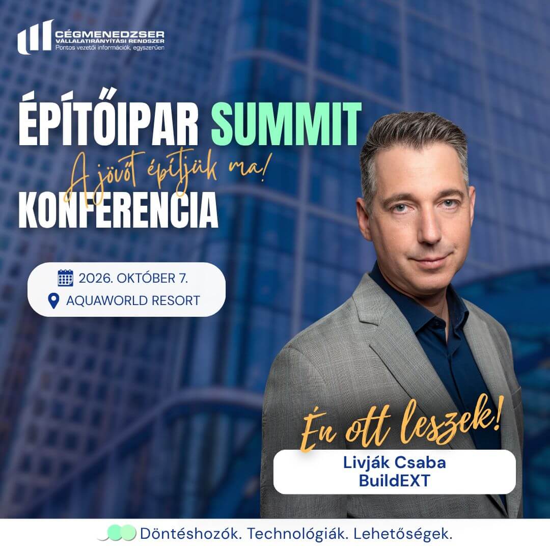 Építőipar Summit 2026, Livják Csaba